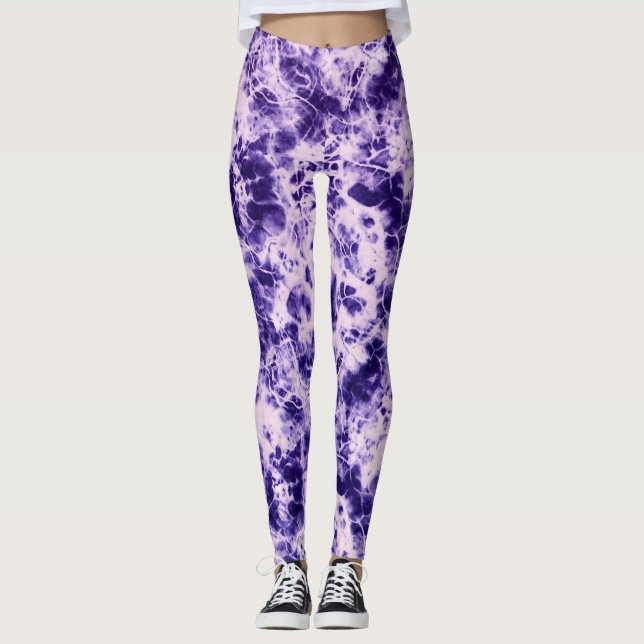 Marmor Färgade Leggings (Framsida)