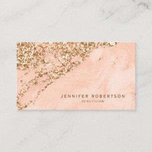 Marmor för Elegant Guld Glitter Visitkort