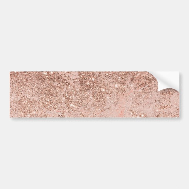 Marmor för glitter för flickaktigt rodna bildekal (Framsidan)