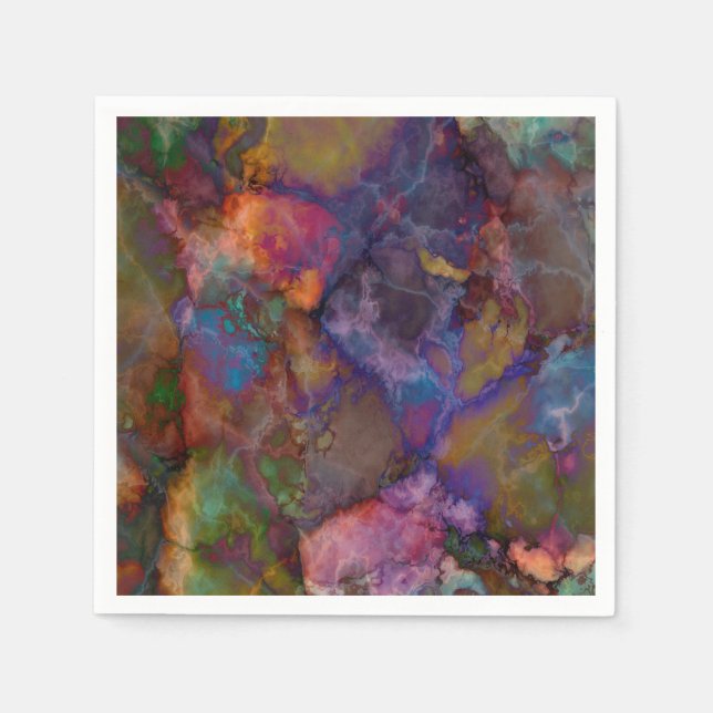 Marmor för påfågelmalmChalcopyrite Pappersservett (Framsidan)