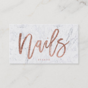 Marmor för typografi för elegant faux för nagla visitkort