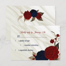 Marmor från marmor och blommor OSA kort