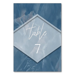 marmor - geometrisk romantisk kalligrafi bordsnummer