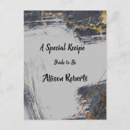 Marmor Glitter Geometrisk Bröllopsfest Vykort