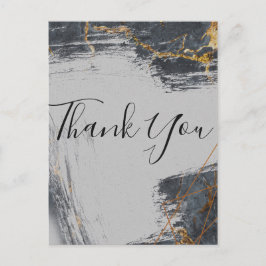 Marmor Glitter Geometrisk Tack Vykort