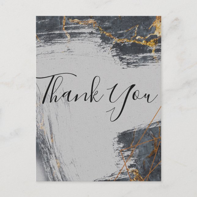 Marmor Glitter Geometrisk Tack Vykort (Framsida)