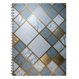 Marmor Gold Raster Luxus Geometrie Anteckningsbok