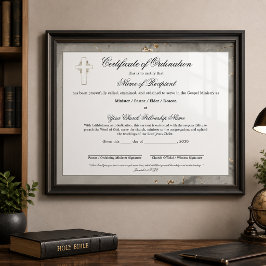 Marmor & Guld Äldres Ordination Certificate