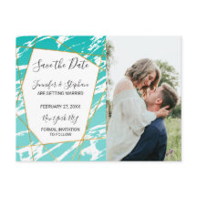 Marmor Havsskum Turkos Guld Geometriska Spara Datu