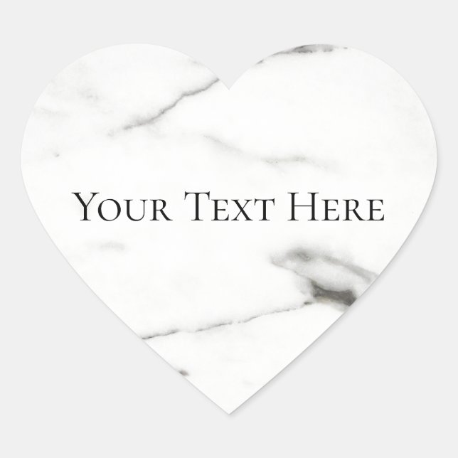 marmor hjärtformat klistermärke (Framsida)
