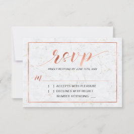 Marmor | Modern enkel typografi RSVP Infogningskor OSA Kort