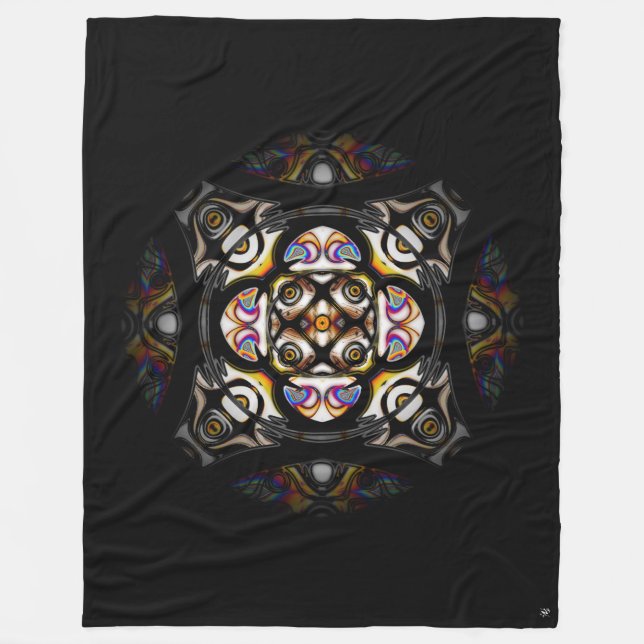 Marmor (n° 1 marmorserie) fleecefilt (Framsidan)