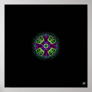 Marmor (n° 7 marmorserie), färglös mönster poster