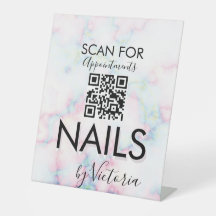 Marmor Nagelsalong Utnämningar QR-kod