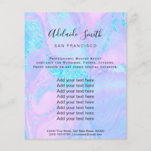 marmor och faux glitter flygblad