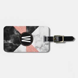 Marmor och märkre för bagage för glitterLook Bagagebricka