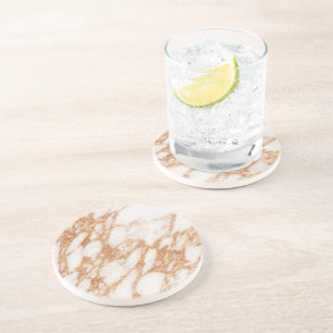 Marmor ro guld underlägg sandsten