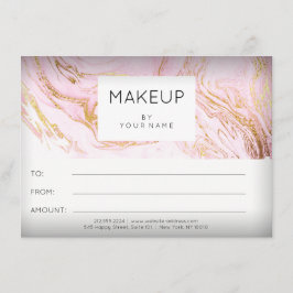 Marmor Rosa Ros Makeup Skönhetscertifikat Gåva 1