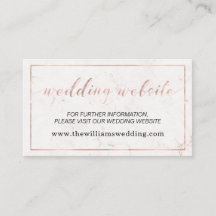 Marmor & Roséguld Typografi Bröllopswebbplats