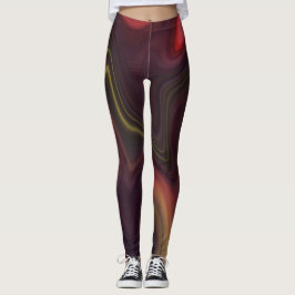 Marmor Stil Flöde Leggings