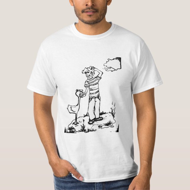 Marmorar och ankan tee shirt (Framsida)