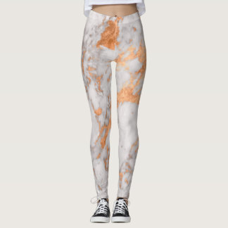 Marmorera & förkoppra damasker leggings