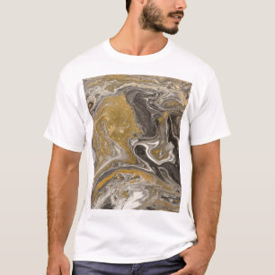 Marmorerad akryl, naturinspirerad struktur. t shirt