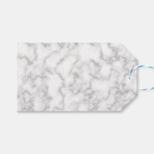 Marmorerad Grått Vit marmor Stone Mönster Presentetikett