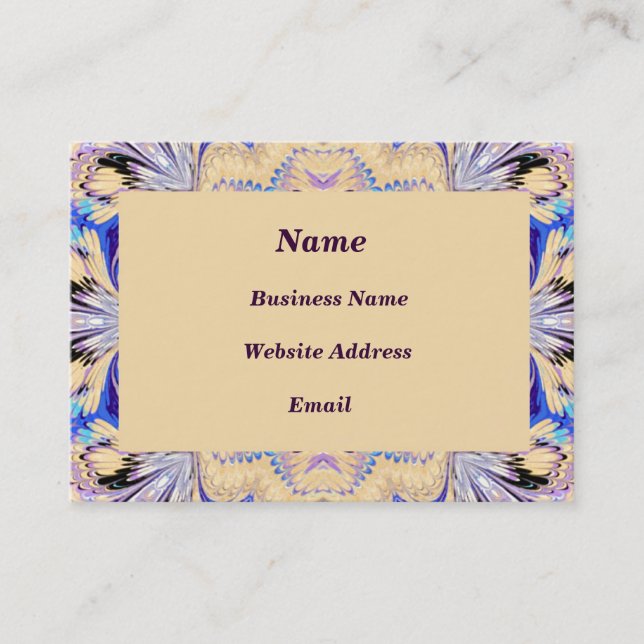 Marmorerad inramad visitkort (Framsida)