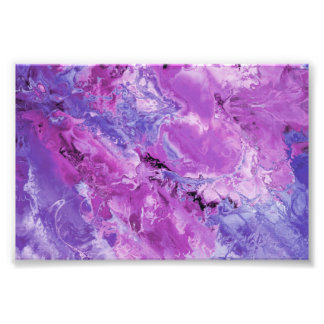 Marmorerad - Lila och Rosa fotoutskrift Fototryck