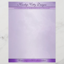 Marmorerad lilapersonligbrevhuvud brevhuvud