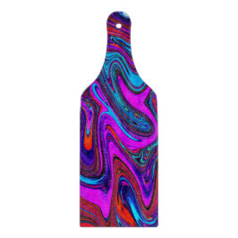 Marmorerad Magenta, blå och röd Abstrakt konst