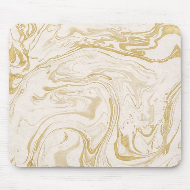 Marmorerad Papper mussla, Beige & White Musmatta (Framsidan)