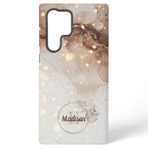 Marmorerad vattenfärg med Glitter-accenter