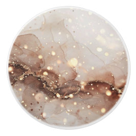 Marmorerad vattenfärg med Glitter-accenter Knopp