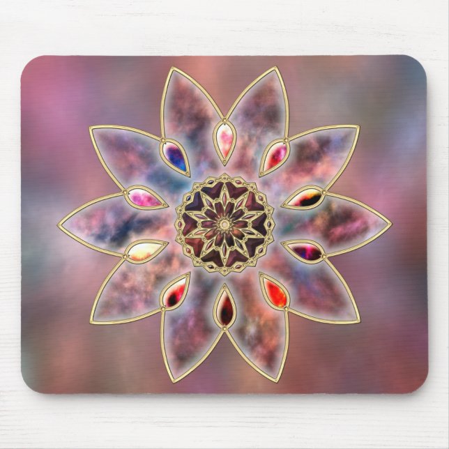 Marmorerade galaxer Mousepad Musmatta (Framsidan)