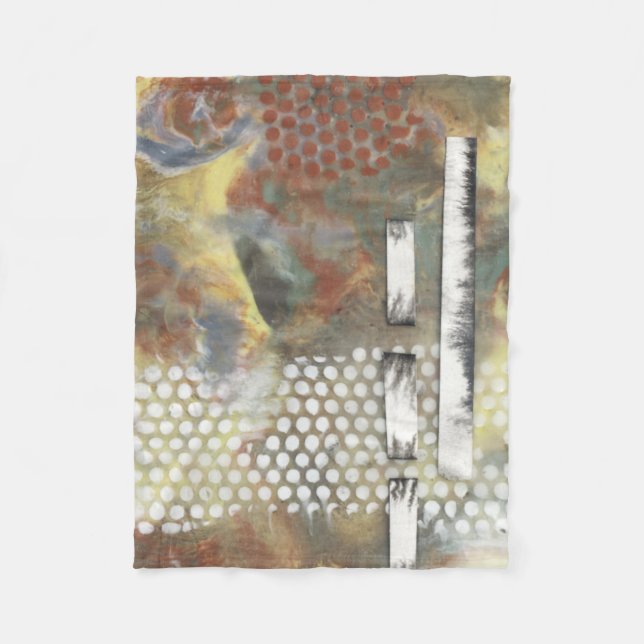 Marmorerade pixlar II Fleecefilt (Framsidan)