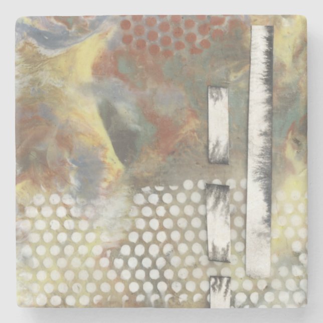 Marmorerade pixlar II Stenunderlägg (Framsidan)