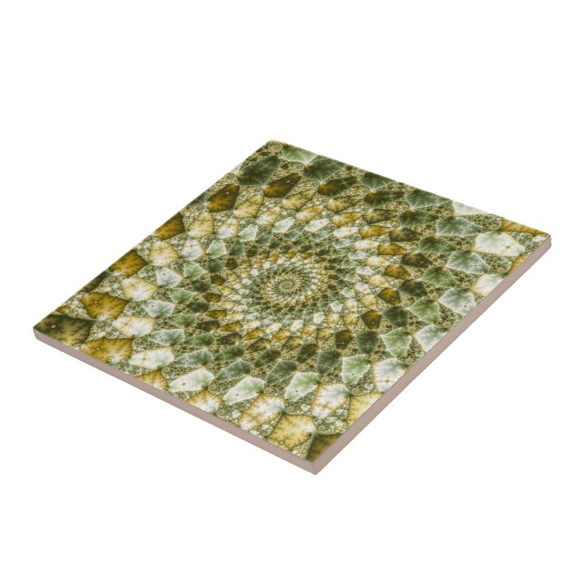 Marmorerade splitter - Mandelbrot-konst Kakelplatta (Sidan)