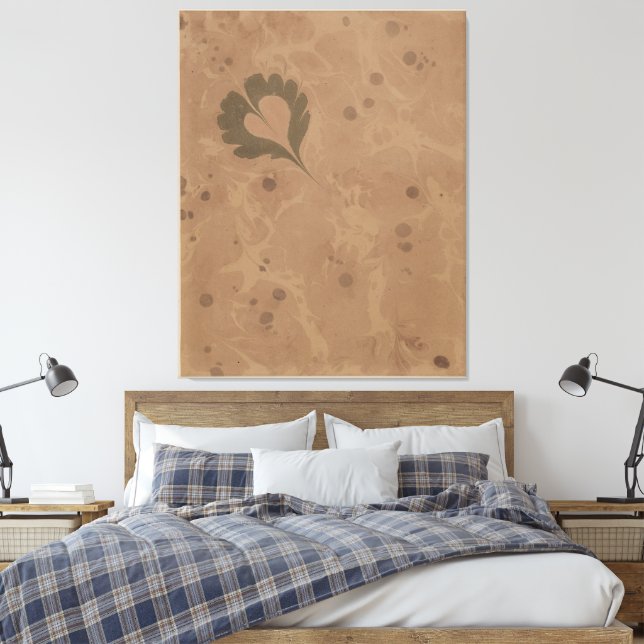 Marmorerat papper canvastryck (Insitu (sovrum))