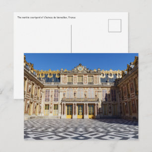 Marmorgården på Versailles slott, Frankrike Vykort
