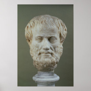 Marmorhuvud av Aristotle Poster