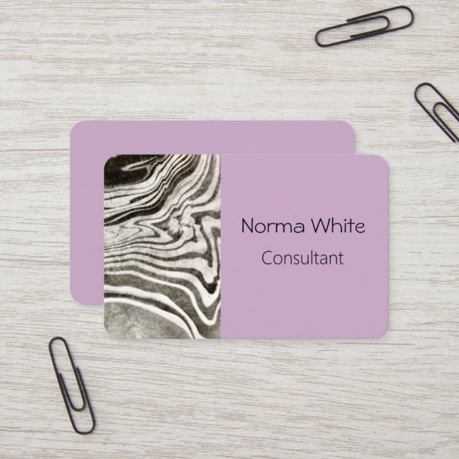 Marmoriserat visitkort (Fram/Back In Situ)