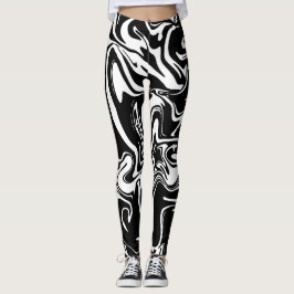 Marmormönster Leggings