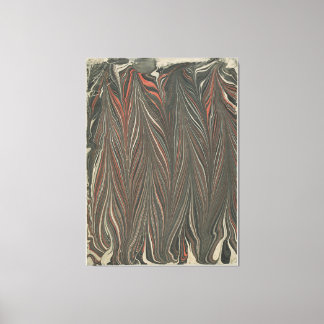 Marmorpapier (zurückgezogener Kamm) Canvastryck