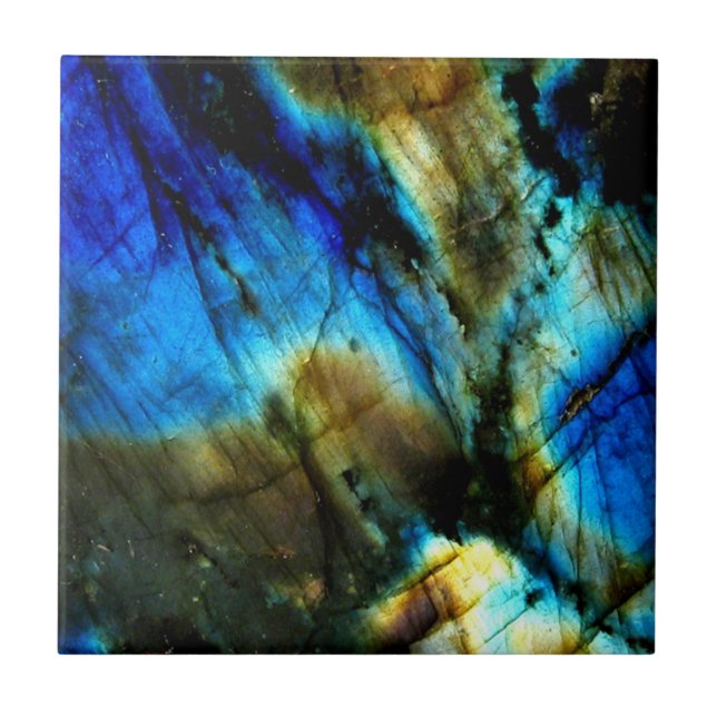 marmorsten tealturkos indigo blue agate kakelplatta (Framsidan)