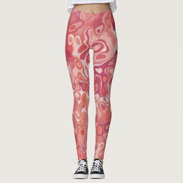 Marmorstil  leggings (Framsida)