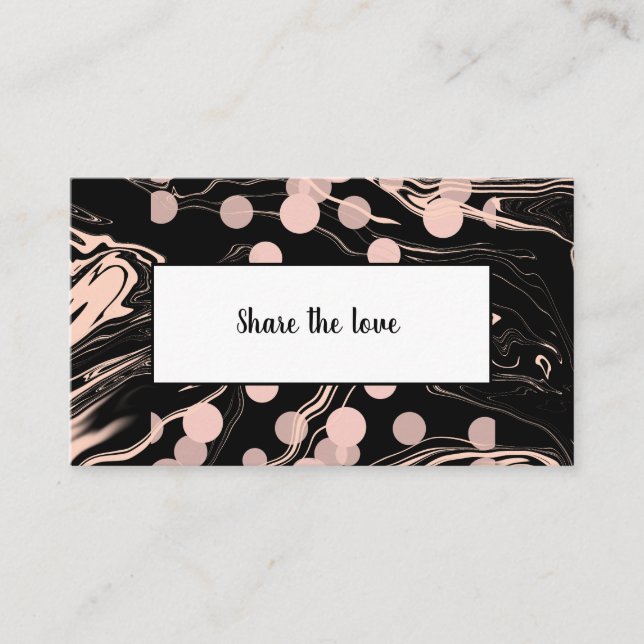 marmorsvart rabattkort (Framsida)