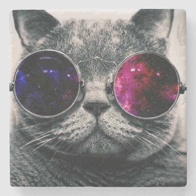 Marmorunderlägg - Cool Cat Stenunderlägg (Framsidan)