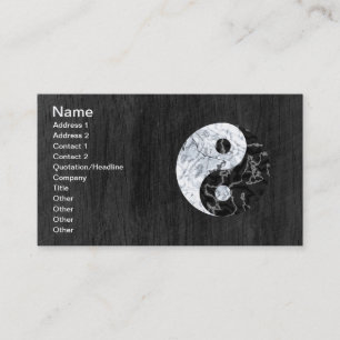 MarmorYin Yang symbol Visitkort